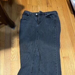 OP Women's Straight Leg Jeans in Black